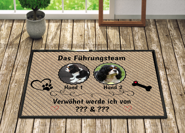 Hundefussmatte "Das Führungsteam"